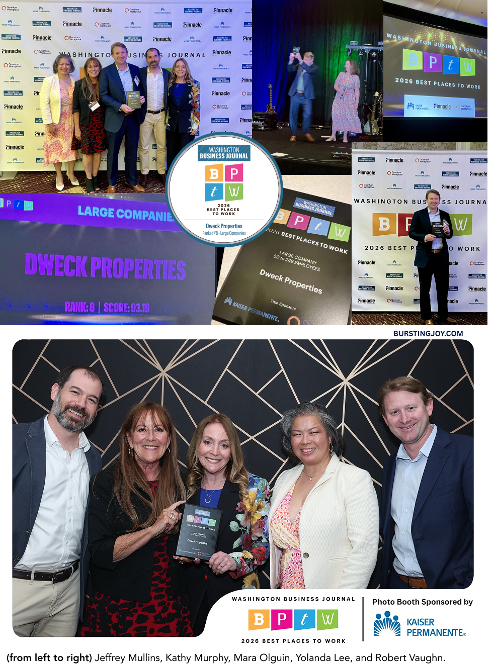 Dweck Properties Named One of Washington Business Journal’s Best Places to Work